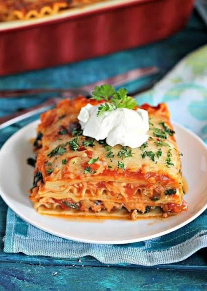 Chicken Spinach Lasagna